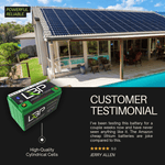 LBP 12V 100Ah Bluetooth Lithium Battery – Deep Cycle LiFePO4 Battery for boat battery, camper battery, trolling motor battery, and solar power systems