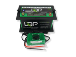 LBP 36V 60Ah Trolling Motor Lithium Battery Kit with 10Ah waterproof lithium charger and custom Group 31 waterproof tray, ideal for marine deep cycle applications