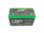 LBP 12V 108Ah BT High Performance Lithium Battery with green casing, black label, and visible branding — ideal for marine, camper, and solar deep cycle applications