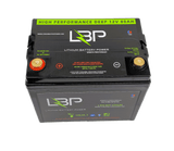 LBP 12V 80Ah High Performance Lithium Battery with durable green and black design, ideal for marine, camper, and solar applications – Lithium Battery Power, LLC.