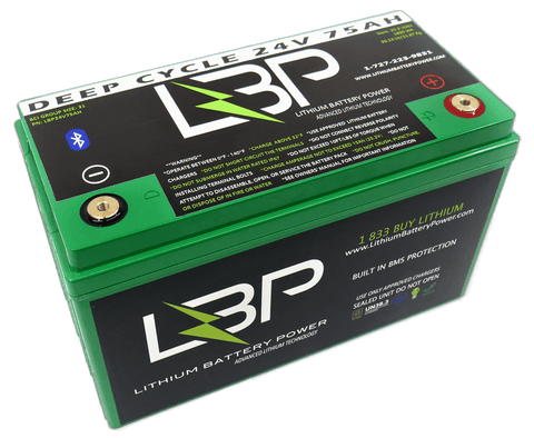 LBP 24V 75Ah BT Lithium Battery - Lithium Battery Power, LLC
