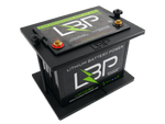 LBP Custom Battery Tray Group 24 made from durable, acid-resistant Starboard, designed for Group 24 lithium batteries used in marine and off-grid systems